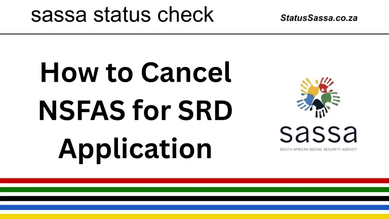 Cancel NSFAS process